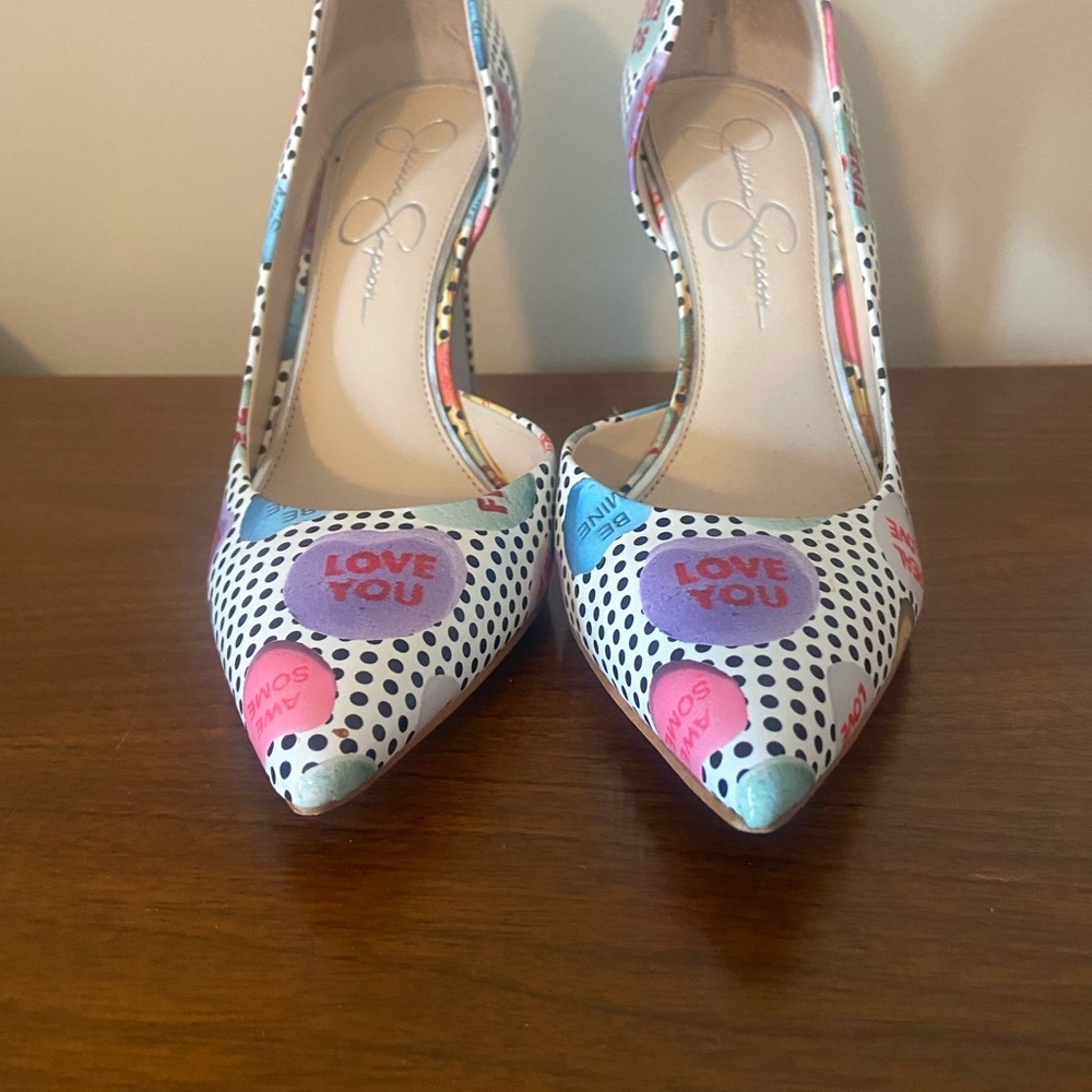 Jessica Simpson Love You Polka Dot Heels